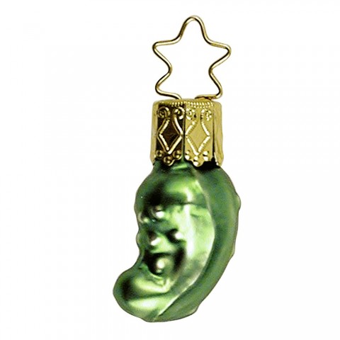 Inge Glas Glass Ornament - The Christmas Pickle - Small-TEMPORARILY OUT OF STOCK